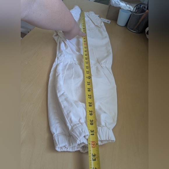 NWT FREE PEOPLE Capri Cadet Pull On Pant Size S 100% Cotton Color Ivory Relaxed - Picture 11 of 15